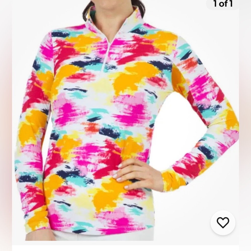 IBKUL MATILDA‎ HOT PINK MULTI Long Sleeve Large